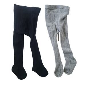 American Trends Baby Leggings in Gray & Black - Size Small